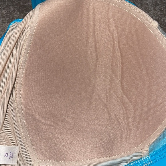 Cacique swim plus Halter Tankini Top Turquoise size 22. MM - Picture 4 of 5